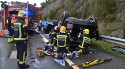 Imagen de archivo de la intervenci�n de los bomberos del consorcio en un accidente de tr�fico