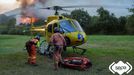 Efectivos del Sepa en un incendio forestal. ARCHIVO