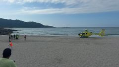 El afectado fue evacuado en helic�ptero en la tarde del s�bado.