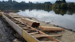 Las obras avanzan a buen ritmo en Porto Pi&ntilde;eiro.