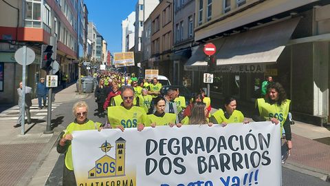 La manifestación recorrió la ciudad desde A Milagrosa hasta el centro