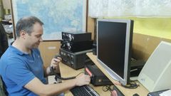 Preparativos para la conexin con la lucha contra el fuego en Ourense.