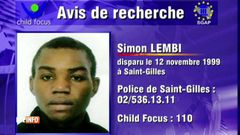 Anuncio de b�squeda del menor desaparecido en 1999