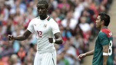 Ibrahima Bald� en un Senegal-M�xico 