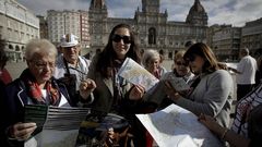 Turistas en A Coru�a