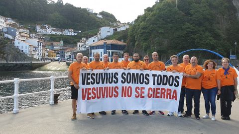Protesta de los trabajadores de Vesuvius