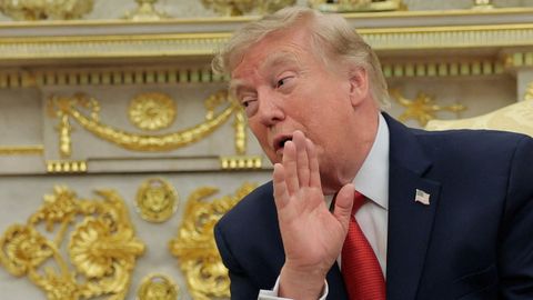 Donald Trump, durante una audiencia en la Casa Blanca