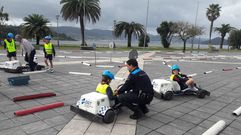 Escolares de Poio realizan pr�cticas de educaci�n vial