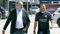 Zubizarreta y Luis Enrique, hoy en Barcelona
