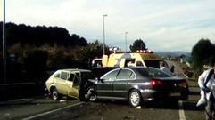Accidente en una carretera asturiana