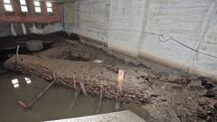 Estado de conservaci�n actual de la cloaca romana de Lugo