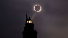 El eclipse desde la torre de H�rcules