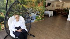 Imaxe de �ngeles Montero en O Albergue do Montero cando abriu, en 2016