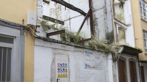 El n�mero 8 de la calle Curuxeiras se encuentra actualmente en ruinas