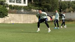 La primera sesi�n del Celta en Marbella, con Dituro, en im�genes