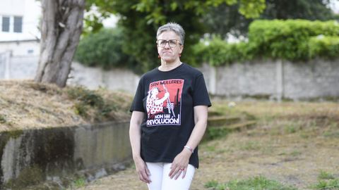 Elvira Lombao leva cinco anos diagnosticada coa enfermidade de Sjögren.