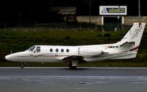 La aeronave siniestrada cerca de Lavacolla, el pasado mayo en el aeropuerto de Oporto.