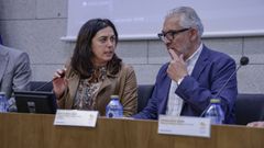 Elena Candia y Miguel Fern�ndez compartieron mesa en la Diputaci�n de Lugo, �nica ciudad en la que Sondaxe prev� un cambio, en la inauguraci�n del Congreso Internacional de Geriatr�a