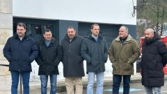 Sergio Hidalgo (izq.), Bernardino Rodr�guez, Manuel �ngel Garc�a, Adri�n Pumares, Agust�n Fuentes y Alberto Fern�ndez