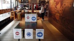 Las restricciones para frenar el avance del virus tuvieron especial impacto en el sector servicios