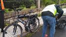 Hbrido entre bicicleta y moto que la Guardia Civil incaut este jueves a un ciudadano francs en Rois