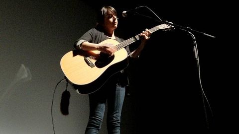 Joyd, durante la presentación de su concierto