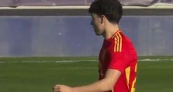 El canterano del Celta Andr�s Anta��n, con la selecci�n espa�ola sub-19.
