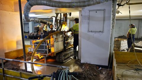 Comunidad de vecinos de Vigo que acomete una instalación de geotermia en su garaje