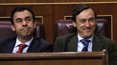 Mart�nez-Maillo y Rafael Hernando, del PP, en el Congreso