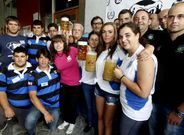 Os Ingleses abrieron su fiesta anual en Vilagarc�a cerveza en mano. 