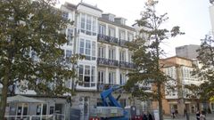 En la imagen, el hist�rico edificio del antiguo hotel Ideal Room, dise�ado por Ucha, cuyas viviendas se alquilar�n por entre 990 y 1.190 euros