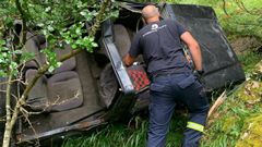 Accidente de tr�fico con un fallecido en Somiedo