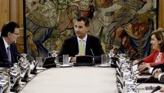 El rey preside el Consejo de Ministros