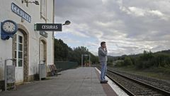 Estaci�n de Cesuras, en la l�nea A Coru�a-Lugo