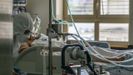 Un paciente con covid, en un hospital de Lisboa