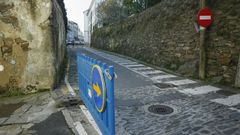 La calle Corredoira das Fraguas, en el entorno del barrio de San Pedro