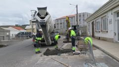 Obras de la tra&iacute;da en la avenida M&eacute;ndez Nu&ntilde;&eacute;z de Cai&oacute;n.