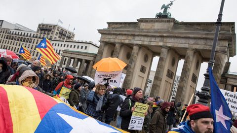 Manifestaci�n en Berl�n por la libertad de Puigdemont