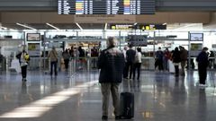Zona de salidas del aeropuerto de Santiago