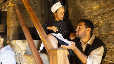 Raquel Crespo y Yago Espasandín, en una representación de la pieza