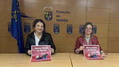 Roco Rodrguez y Olga Ameneiro en la presentacin de Merca Nadal