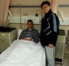 Jonathan Carril mostr� un buen aspecto en su estancia en el hospital.