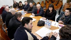 Los empresarios se reunieron el jueves por la noche en O Allo.