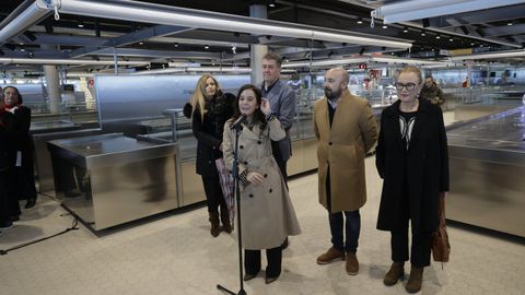 Ins Rey durante la inauguracin mercado de Monte Alto