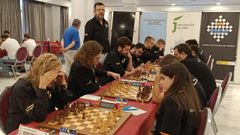 Uno de los encuentros del Xadrez Ourense en Linares