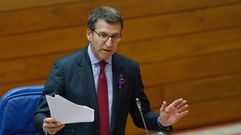 Feijoo, en la sesi�n del Parlamento