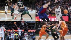 Montaje con los cruces de la Copa del Rey 2026 de baloncesto que se disputar� en Valencia del 19 al 22 de febrero.