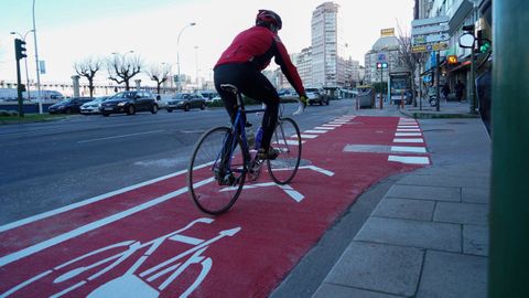 Carril bici en A Corua