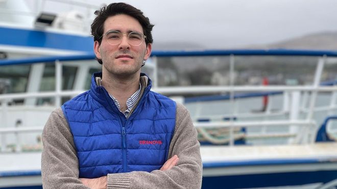 Jacobo Escur�s trabaja en Castletownbere para la filial irlandesa de Nueva Pescanova