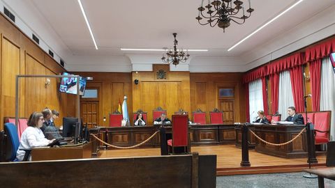 Un momento del juicio en la Audiencia Provincial de Ourense